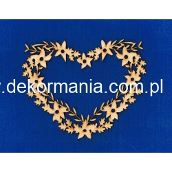 Serce,wianek,ażurowe 20x16cm  Ślub  Walentynki, Dzień Matki, Dla Mamy itp.